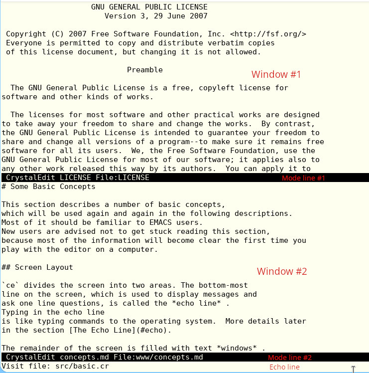 Screen Layout Example