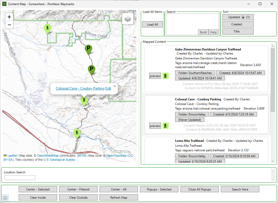 Content Map List